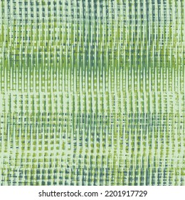 Tartán texturado verde, patrón de plaid, ilustración vectorial sin fisuras. Textura a cuadros para impresiones de tela de ropa, diseño web, textil doméstico.