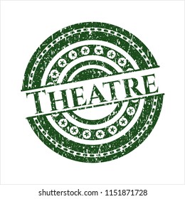Green Theatre rubber grunge texture seal