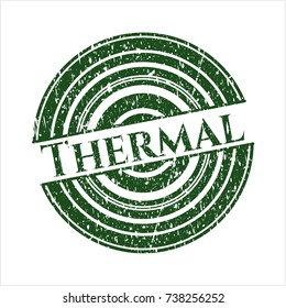 Green Thermal distressed rubber grunge texture seal