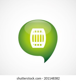 green think bubble barrel icon