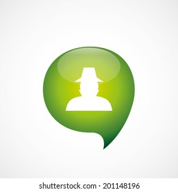 green think bubble detective icon
