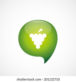 green think bubble grapes icon