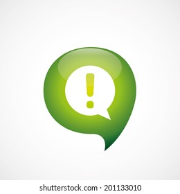 green think bubble information icon