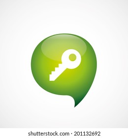green think bubble key icon