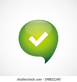green think bubble ok icon