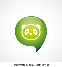 green think bubble panda icon