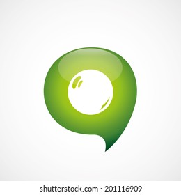 green think bubble pearl icon