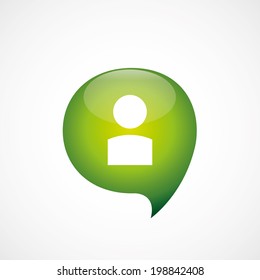 green think bubble profile icon
