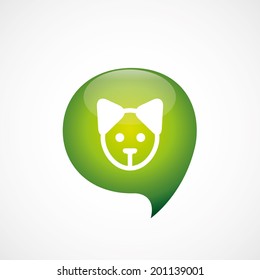 green think bubble puppy icon