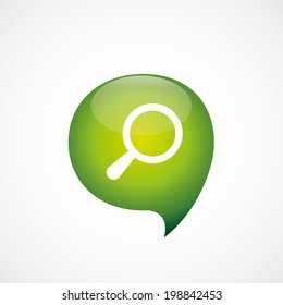 green think bubble search icon