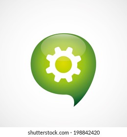green think bubble settings symbol
