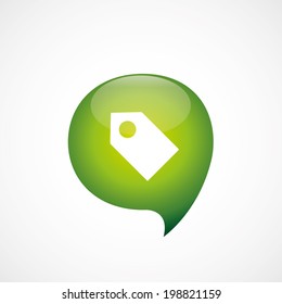 green think bubble tag icon