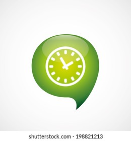 green think bubble time icon