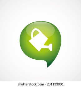 green think bubble watering can icon