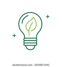 Green Thinking Icon Innovative concept illustrating eco-friendly and sustainable practices