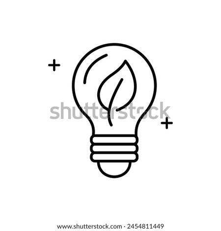 Green Thinking Icon Innovative concept illustrating eco-friendly and sustainable practices