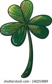 Green three leaf Saint Patrick's Day shamrock clover