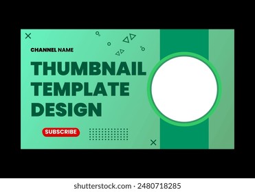 Green thumbnail template, possible to edit