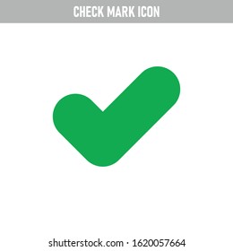 Green tick, check mark icon, approval and ok checkmark sign.