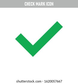 Green tick, check mark icon, approval and ok checkmark sign.