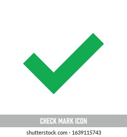Green tick. check mark icon. approval and ok check mark sign.