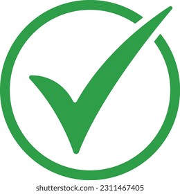 icono de marca de verificación verde