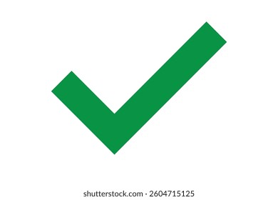 Green Tick and Confirm Icon Vector Design.
