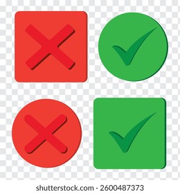 Green Tick Mark Icon. Test question. Checkmark cross on white background. Isolated vector sign symbol. Checkmark icon set. Checkmark right symbol tick sign. 