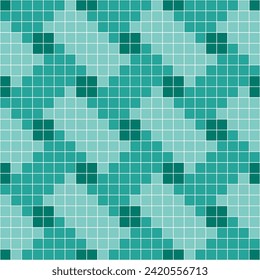 Grüner Fliesenhintergrund, Mosaik-Fliesenhintergrund, Kachelhintergrund, Nahtloses Muster, Mosaikfliesen, Textur oder Hintergrund. Badewanne, Fliesen, Swimmingpool.