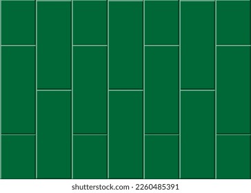 Muro de azulejos verdes. Textura sin inconvenientes. Ilustración vectorial para su diseño