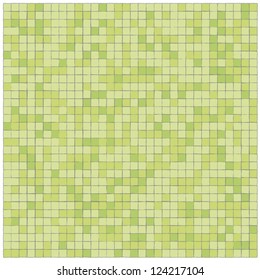 Green tiles wall covering