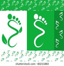 Green Toe Graphics Icons and Patterns
