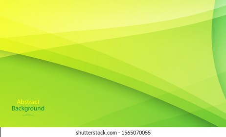 Green tone color and Yellow color background abstract art vector 