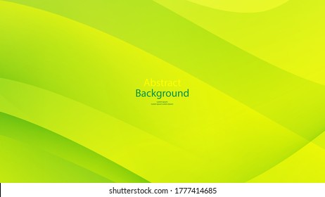 Green tone color and Yellow color background abstract art vector