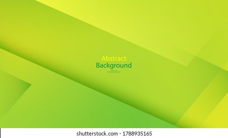 Green tone color and Yellow color background abstract art vector