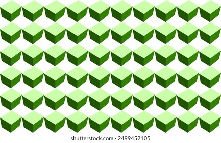 patrón de repetición transparente del cubo 3D del tono verde, diseño repleto de la Imagen para la impresión de la tela o el Fondo de pantalla, pared abstracta azul