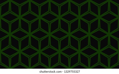 Green tones. Geometric design seamless pattern. Vector illustration