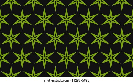 Green tones. Geometric design seamless pattern. Vector illustration