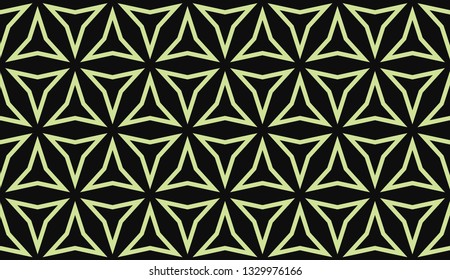 Green tones. Geometric design seamless pattern. Vector illustration