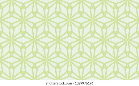 Green tones. Geometric design seamless pattern. Vector illustration