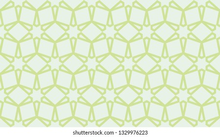 Green tones. Geometric design seamless pattern. Vector illustration