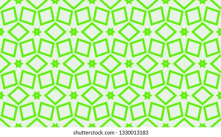 Green tones. Geometric design seamless pattern. Vector illustration