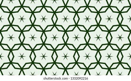 Green tones. Geometric design seamless pattern. Vector illustration