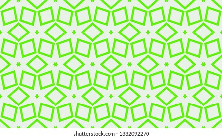 Green tones. Geometric design seamless pattern. Vector illustration