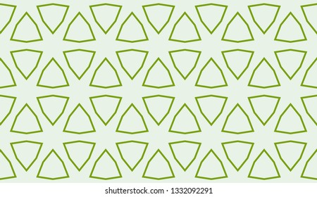 Green tones. Geometric design seamless pattern. Vector illustration