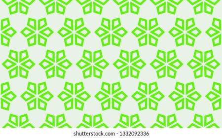 Green tones. Geometric design seamless pattern. Vector illustration