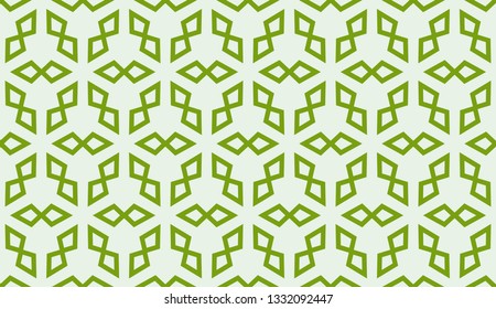 Green tones. Geometric design seamless pattern. Vector illustration