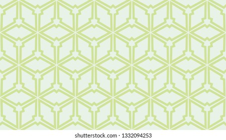 Green tones. Geometric design seamless pattern. Vector illustration