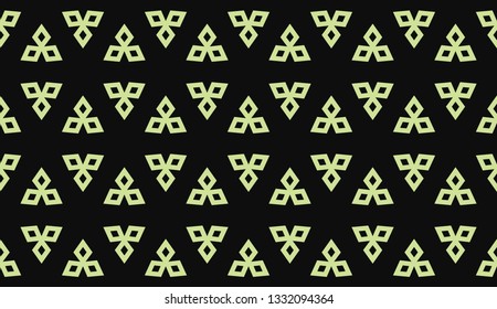 Green tones. Geometric design seamless pattern. Vector illustration
