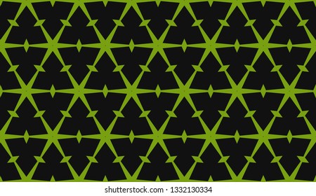 Green tones. Geometric design seamless pattern. Vector illustration